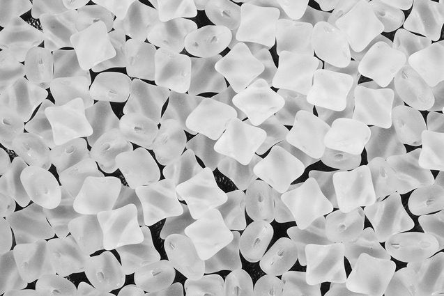 WibeDuo 2-hole Beads Star Cross 8 x 8 mm, Crystal Matte (30-84110), Bohemia Crystal Glass, Czechia 11109036