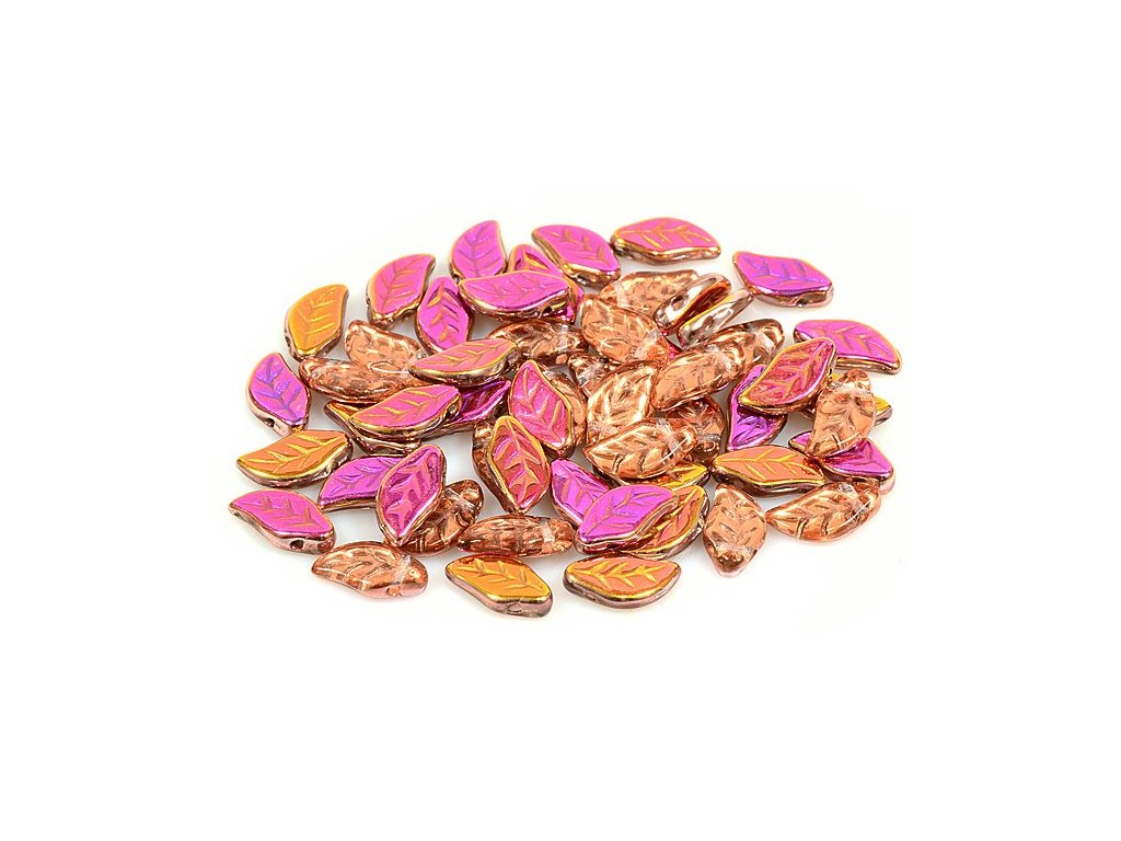 Leaf Beads 00030/27137 Glass Czech Republic