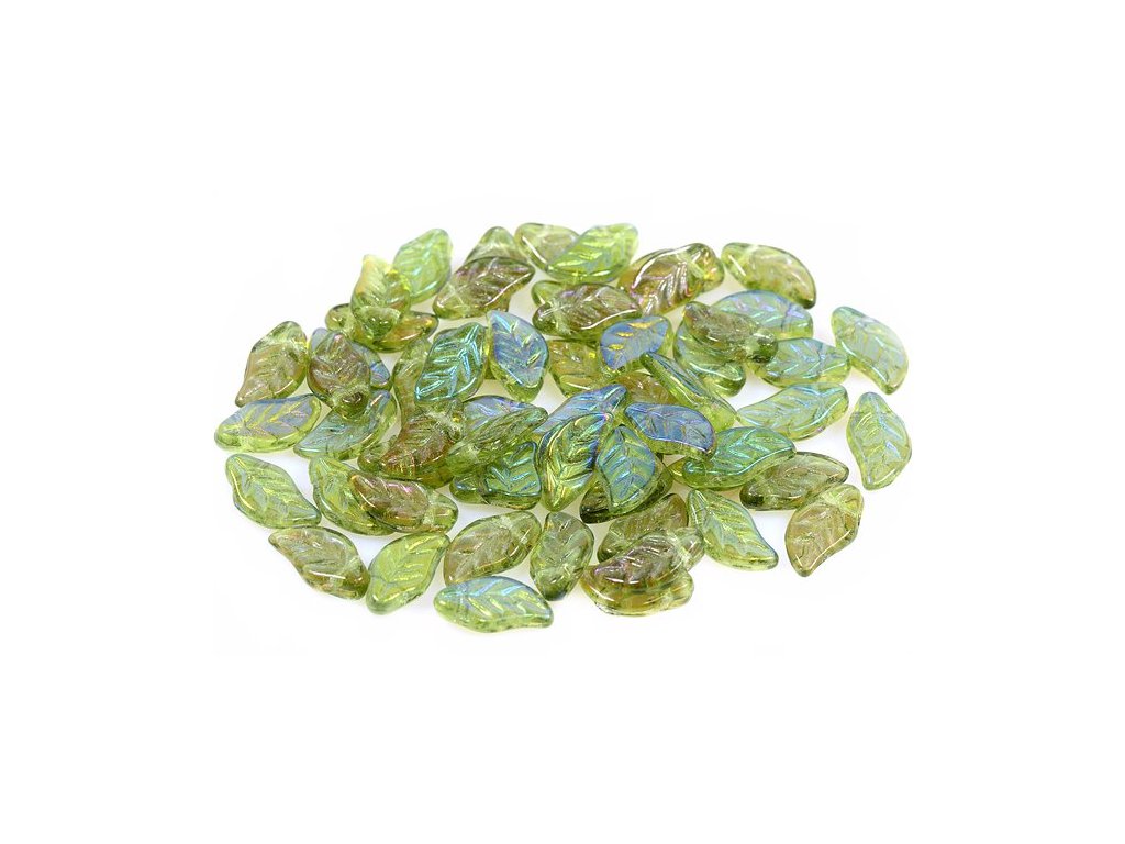 Leaf Beads 50230/27307 Glass Czech Republic