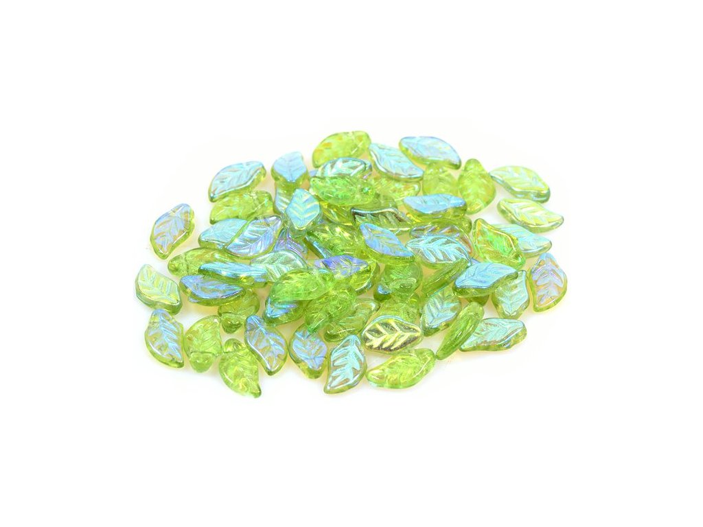 Leaf Beads 50230/28701 Glass Czech Republic