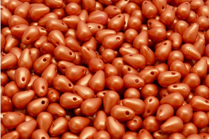 ドロップビーズ、ホワイト 24102 (02010-24102)、ガラス、チェコ共和国