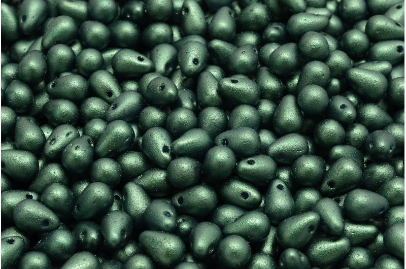 ドロップビーズ、ホワイト 24105 (02010-24105)、ガラス、チェコ共和国