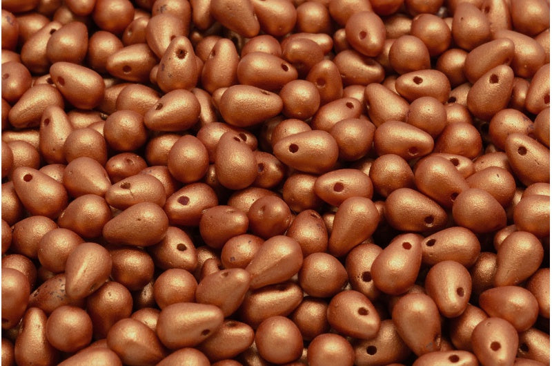 ドロップビーズ、ホワイト 24106 (02010-24106)、ガラス、チェコ共和国