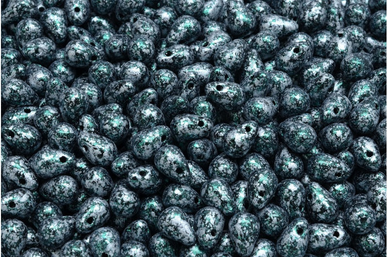 ドロップビーズ、ブラック 45707 (23980-45707)、ガラス、チェコ共和国