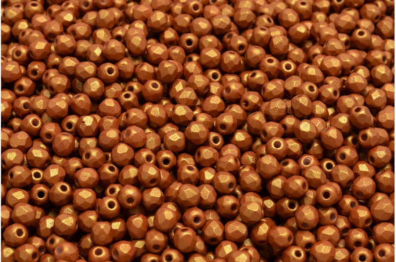 ファセット加工ビーズ ラウンド ホワイト 24104 (02010-24104)、ボヘミアクリスタルガラス、チェコ共和国