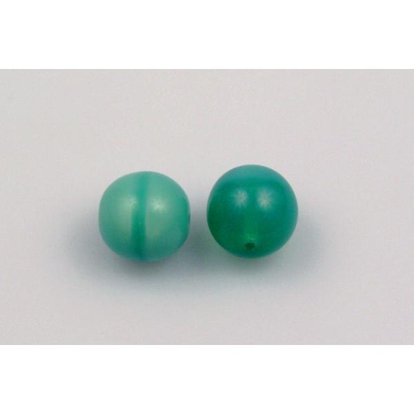 Round Pressed Beads 12 mm, Opal Aqua (61310), Bohemia Crystal Glass, Czechia 11119001