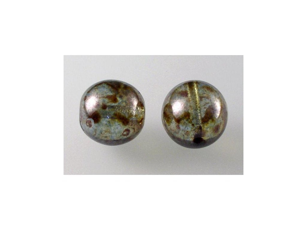 Round Pressed Beads 00030/65431 Glass Czech Republic