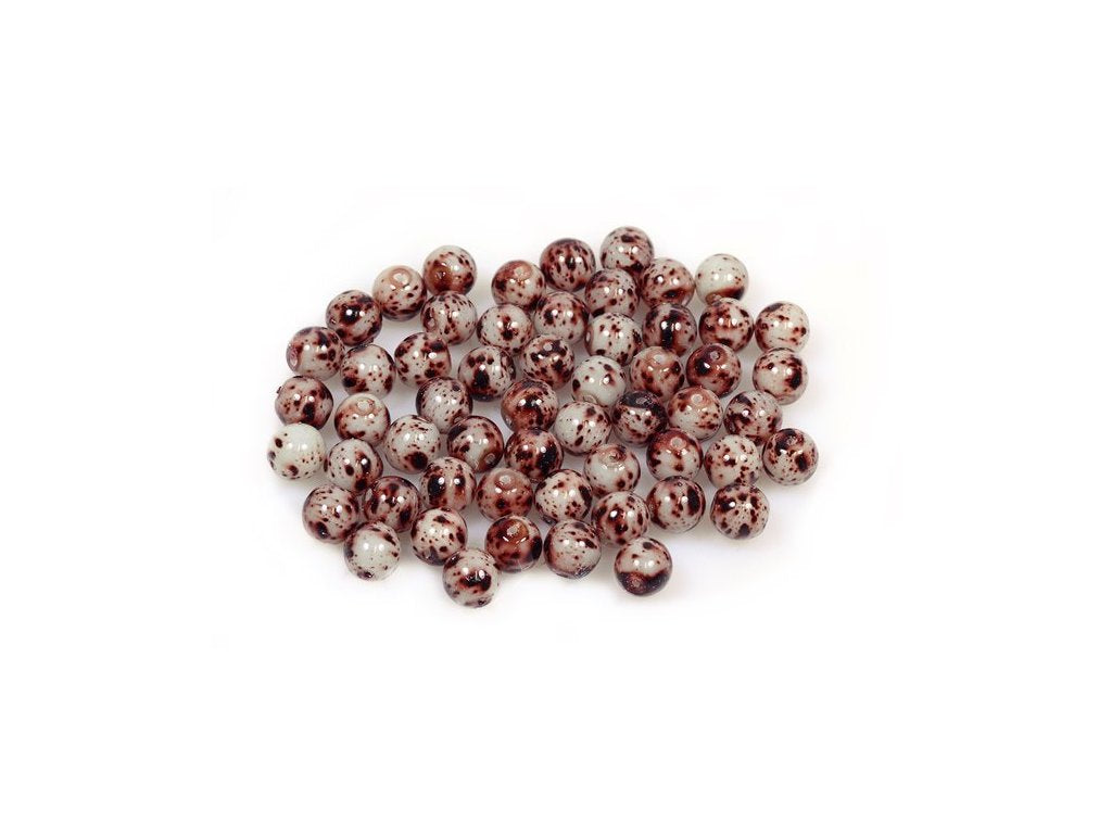 Round Pressed Beads 03000/84435 Glass Czech Republic