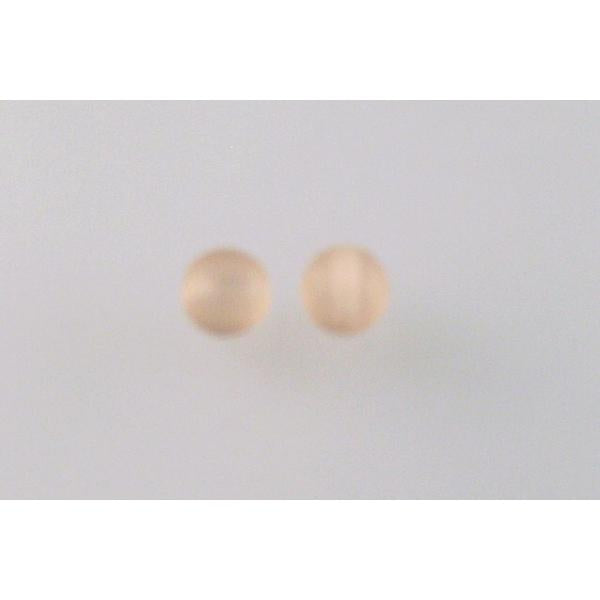 Round Pressed Beads 6 mm, Transparent Pink Matte (70130-84110), Bohemia Crystal Glass, Czechia 11119001