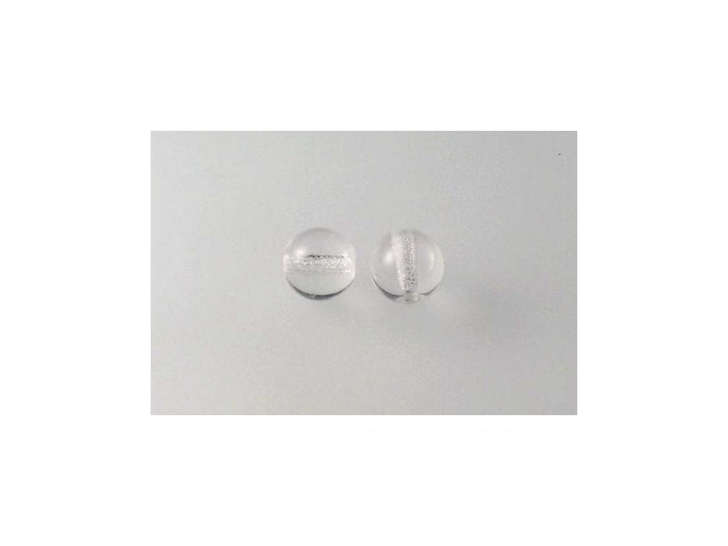 Round Pressed Beads Crystal Glass Czech Republic