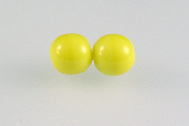 Round Pressed Beads 8 mm, Yellow (83120), Bohemia Crystal Glass, Czechia 11119001