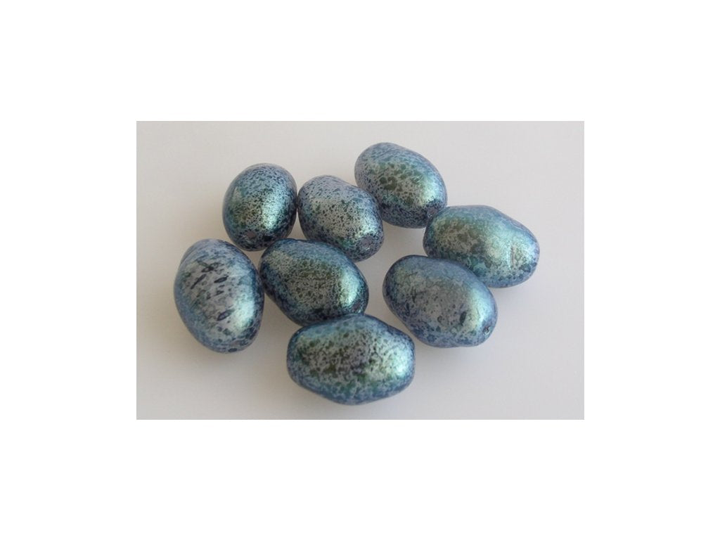 Pressed Beads Oval 03000/94304 Glass Czech Republic