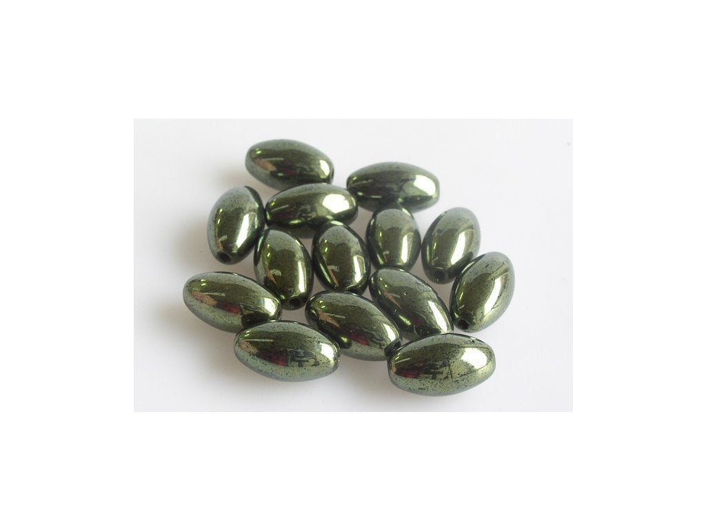 Pressed Beads Oval 23980/14495 Glass Czech Republic