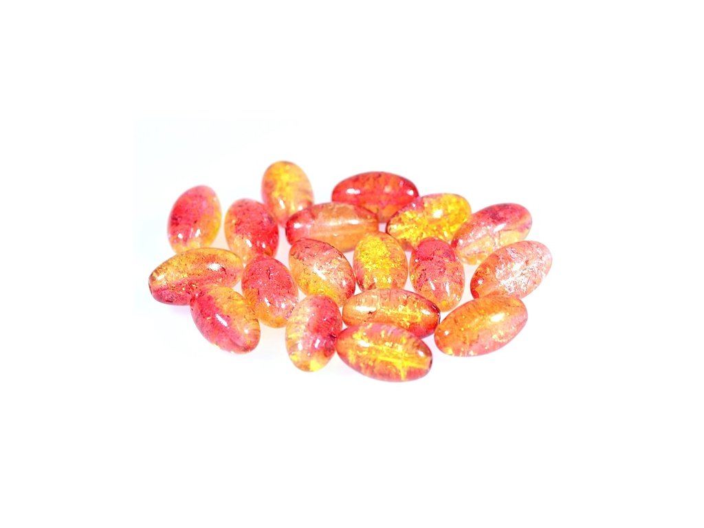 Pressed Beads Oval 00030/85600 Glass Czech Republic