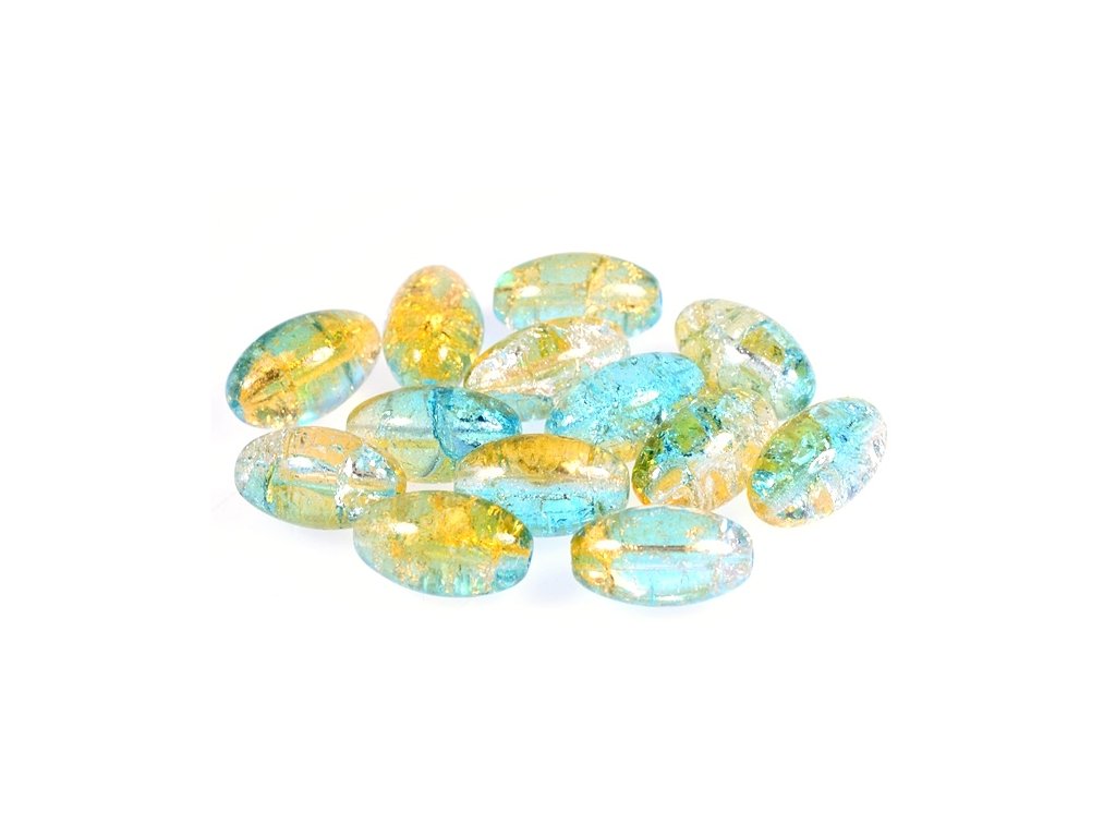 Pressed Beads Oval 00030/85606 Glass Czech Republic