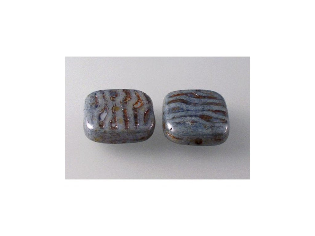 Pressed Beads Semi Square 03000/65431 Glass Czech Republic