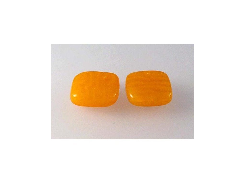 Pressed Beads Semi Square 81260 Glass Czech Republic
