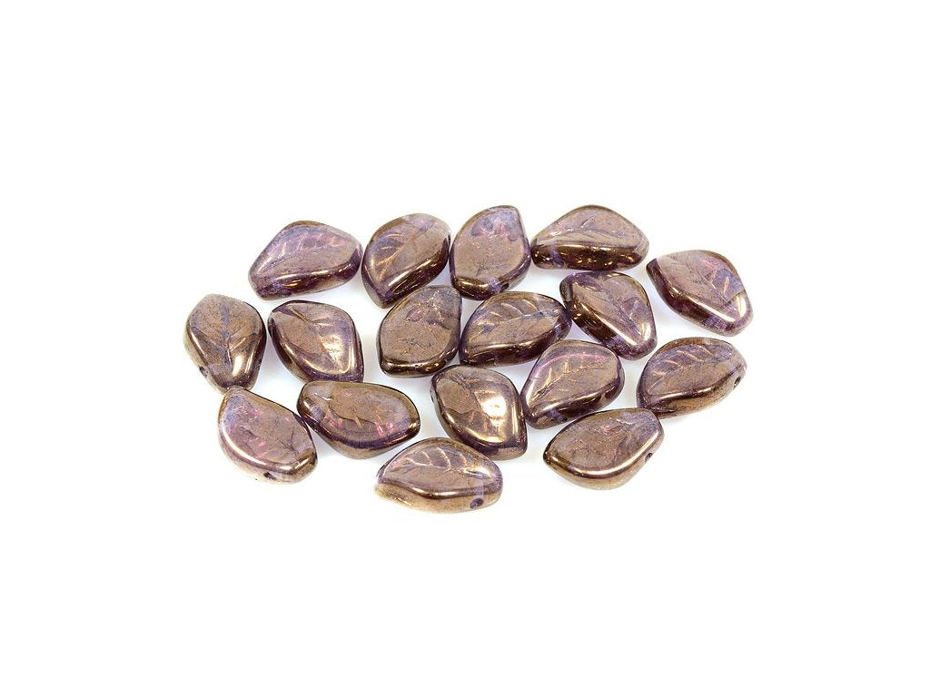 Pressed Beads Leaf 20020/14415 Glass Czech Republic