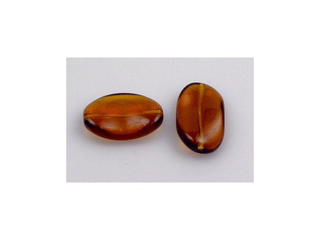 Pressed Beads Oval 10080 Glass Czech Republic