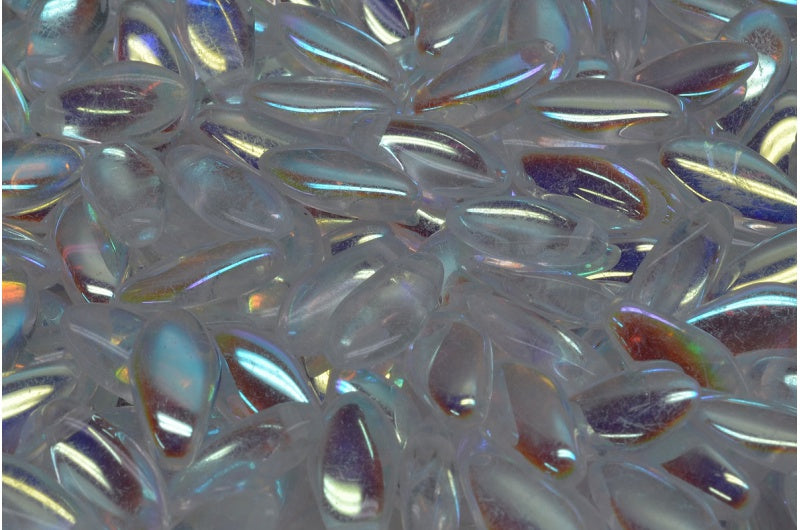 ダガービーズ、クリスタルAb(00030-28701)、ガラス、チェコ共和国