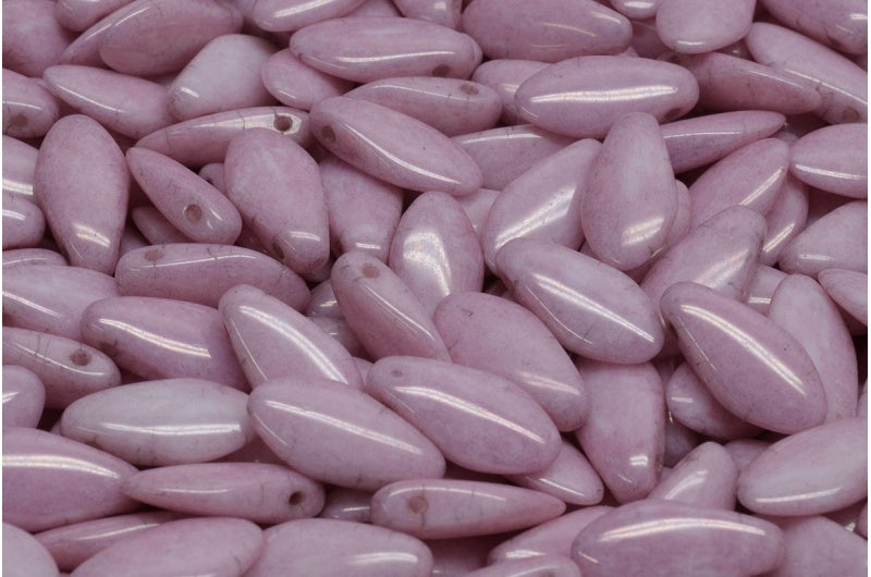 ダガービーズ、ホワイトラスターリラ(02010-14494)、ガラス、チェコ共和国