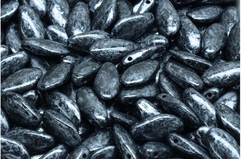 匕首珠,黑色 56901 (23980-56901),玻璃,捷克共和国