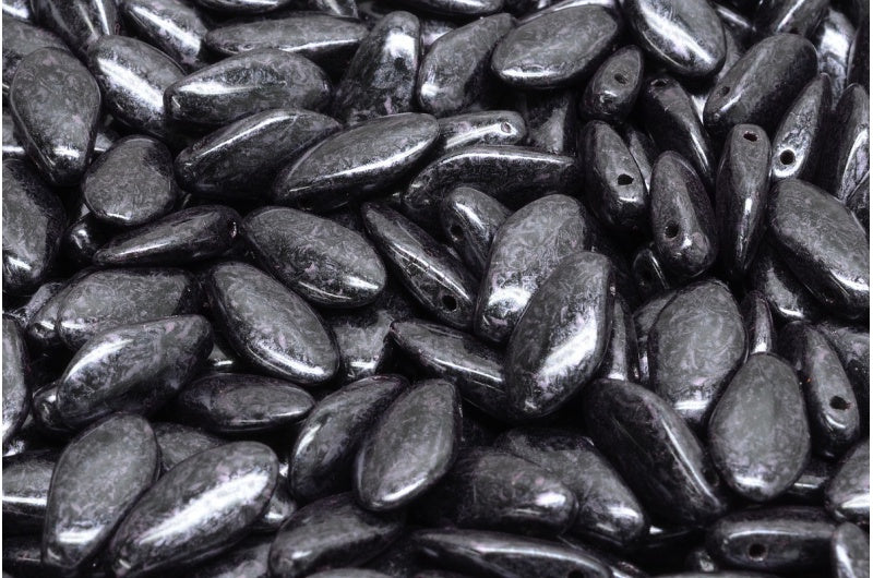 ダガービーズ、ブラック 56990 (23980-56990)、ガラス、チェコ共和国