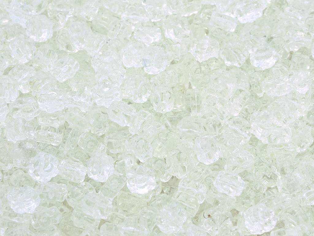 Flower Beads, Crystal (00030), Glass, Czech Republic