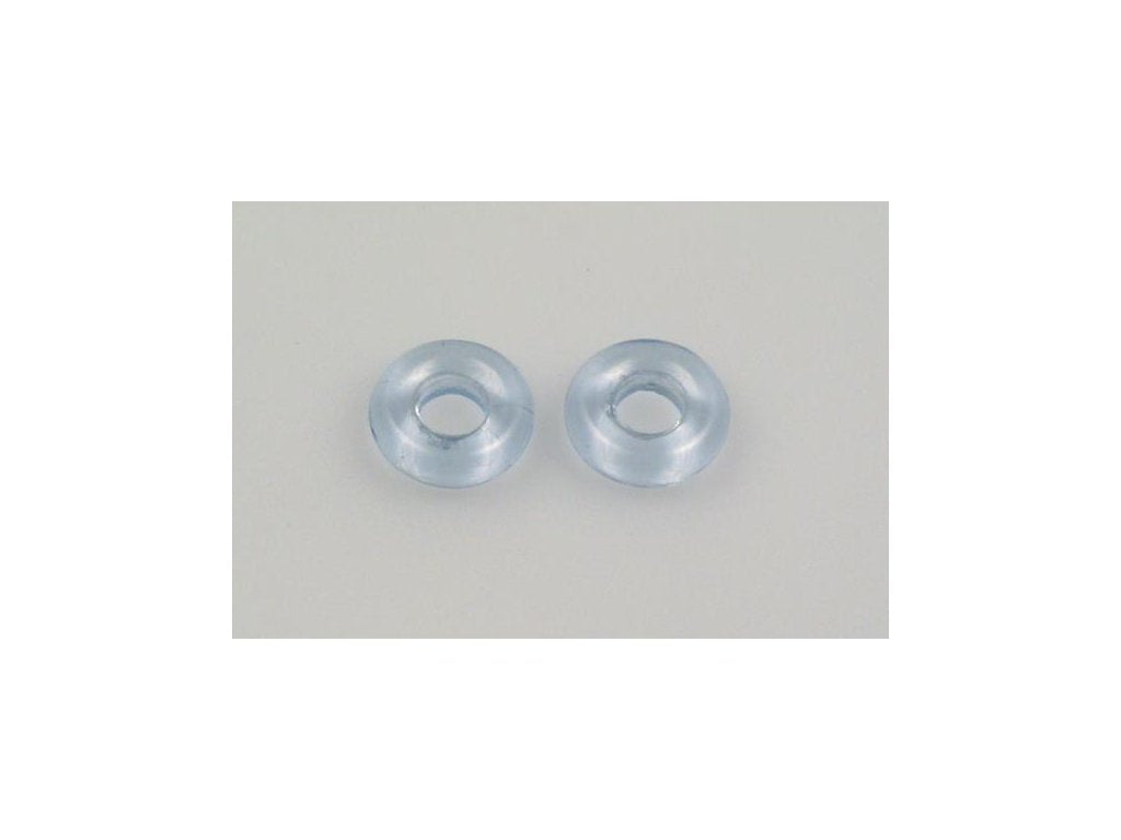 Demi Round O-bead Circular Spacer Beads Transparent Blue Glass Czech Republic