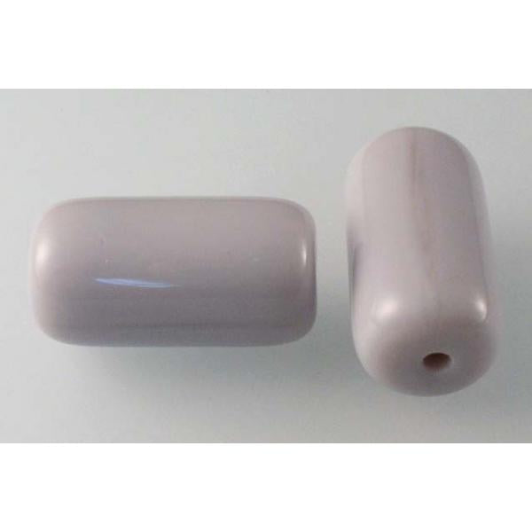 Pressed Beads Tube 14 x 7 24 x 13 mm, Opaque Amethyst (23010), Bohemia Crystal Glass, Czechia 11149002