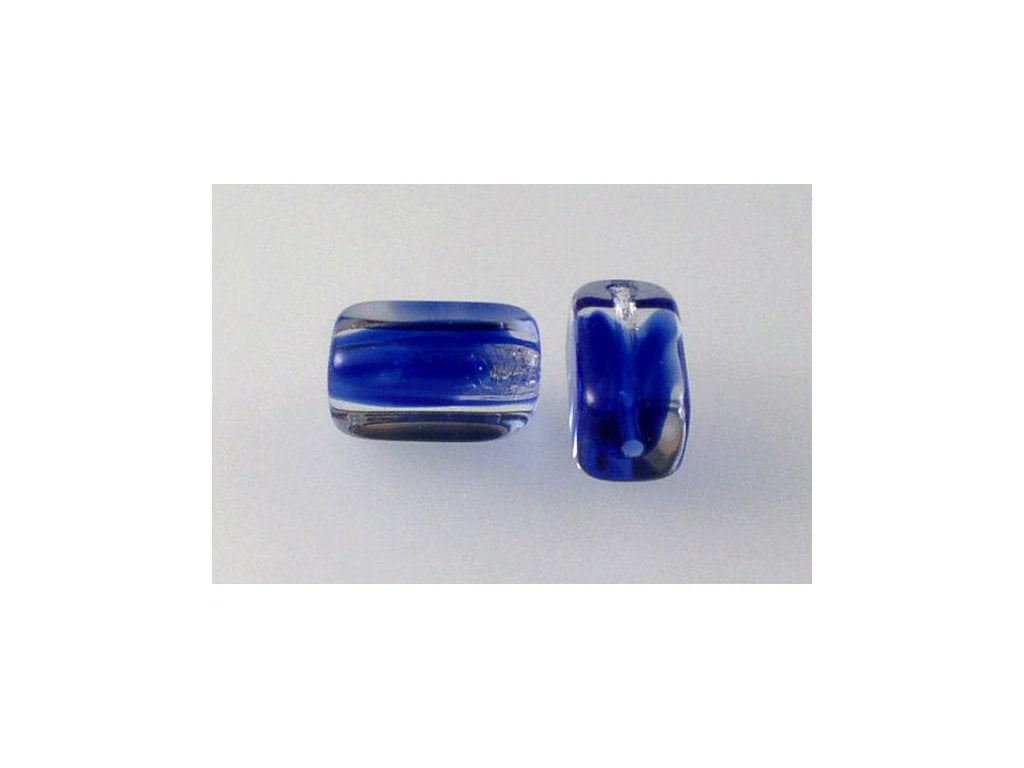 Pressed Beads Square Rectangle 37008 Glass Czech Republic