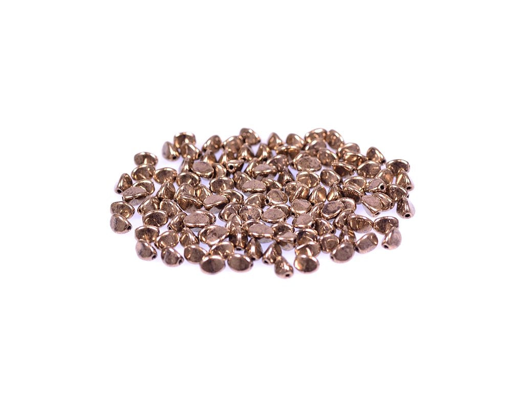 Pinch Pressed Beads 23980/90215 Glass Czech Republic