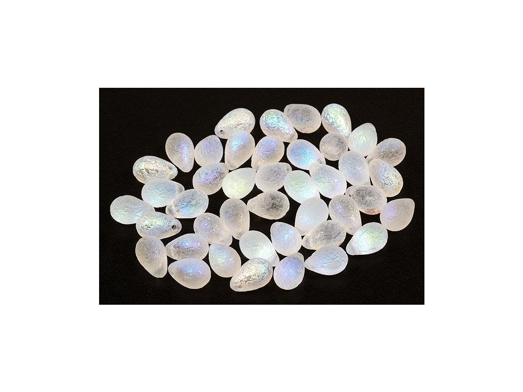 Pressed Beads Drop 00030/Lept/28701 Glass Czech Republic