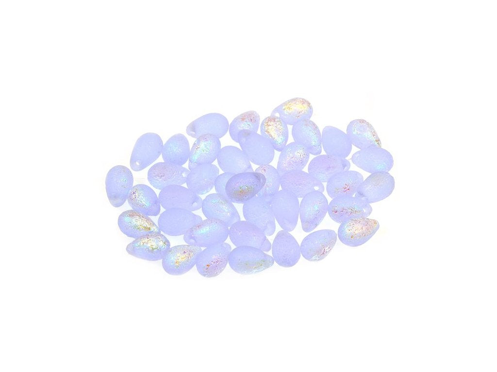 Pressed Beads Drop 20210/Lept/28701 Glass Czech Republic