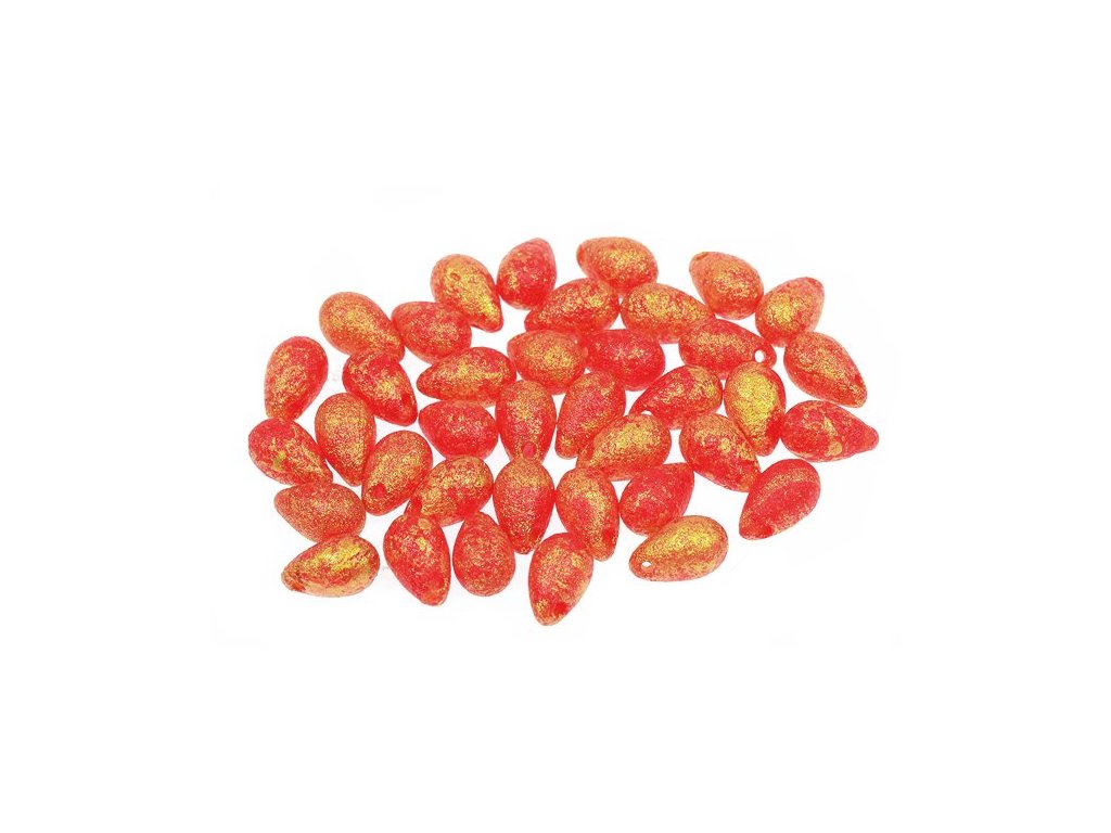 Pressed Beads Drop 90070/Lept/56902 Glass Czech Republic