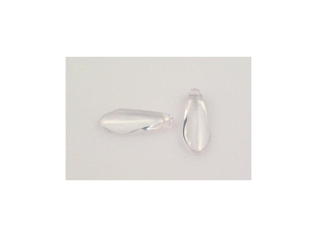 Pressed Beads Dagger Thorn Crystal Glass Czech Republic