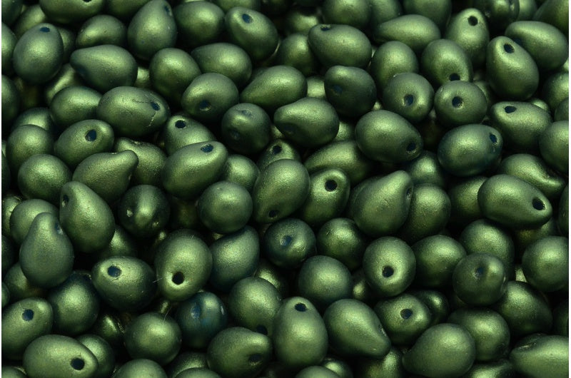 ドロップビーズ、ホワイト 24103 (02010-24103)、ガラス、チェコ共和国