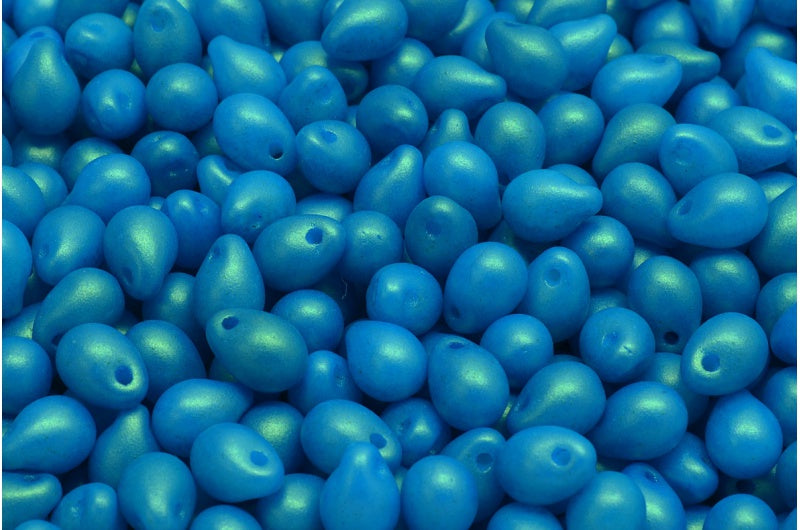 ドロップビーズ、ホワイト 24108 (02010-24108)、ガラス、チェコ共和国