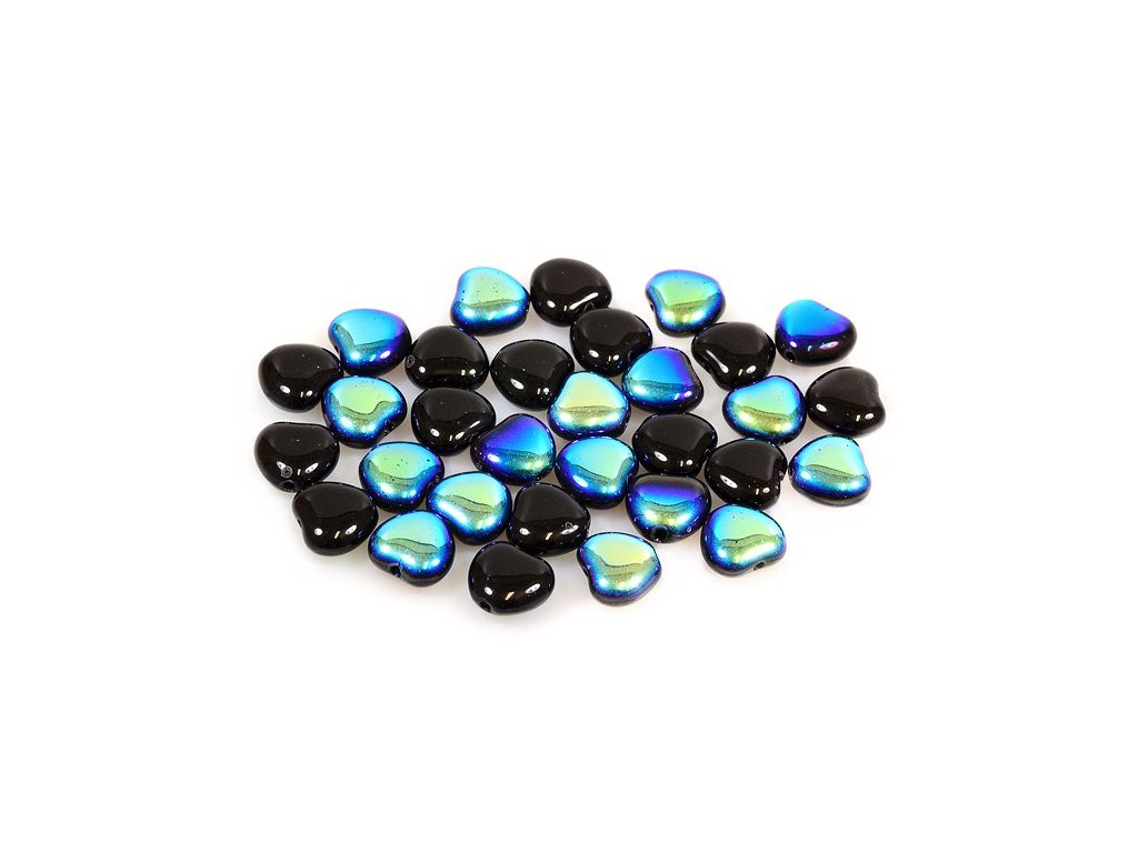 Pressed Beads Heart 23980/28701 Glass Czech Republic