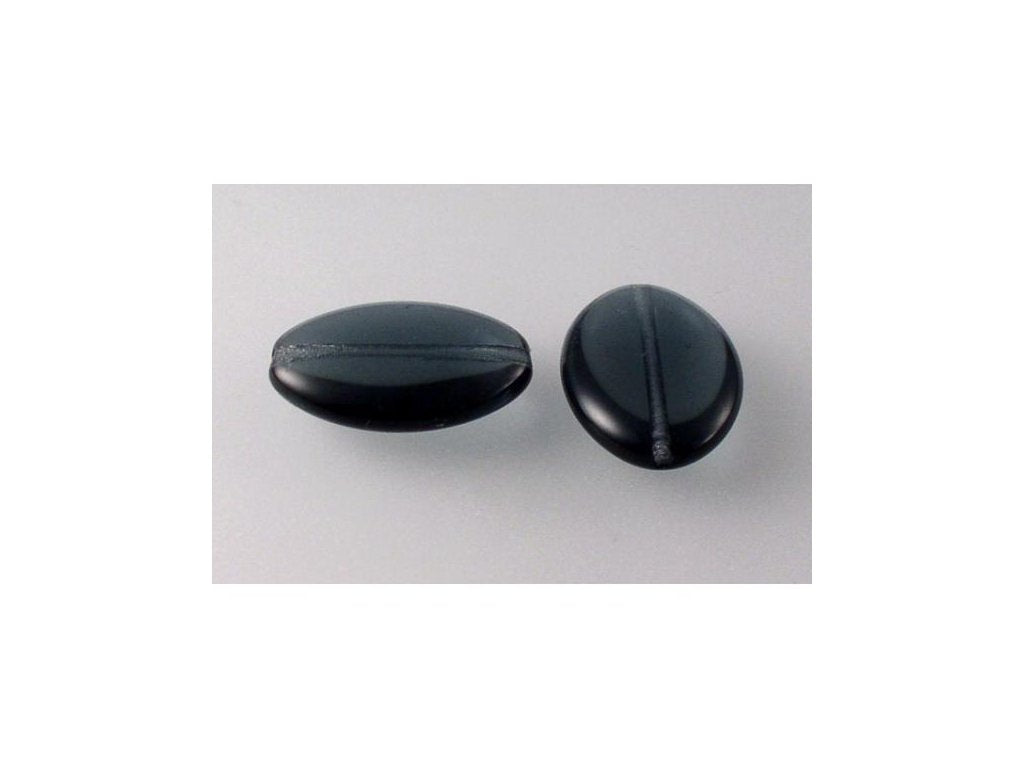 Pressed Beads Transparent Dark Blue Glass Czech Republic