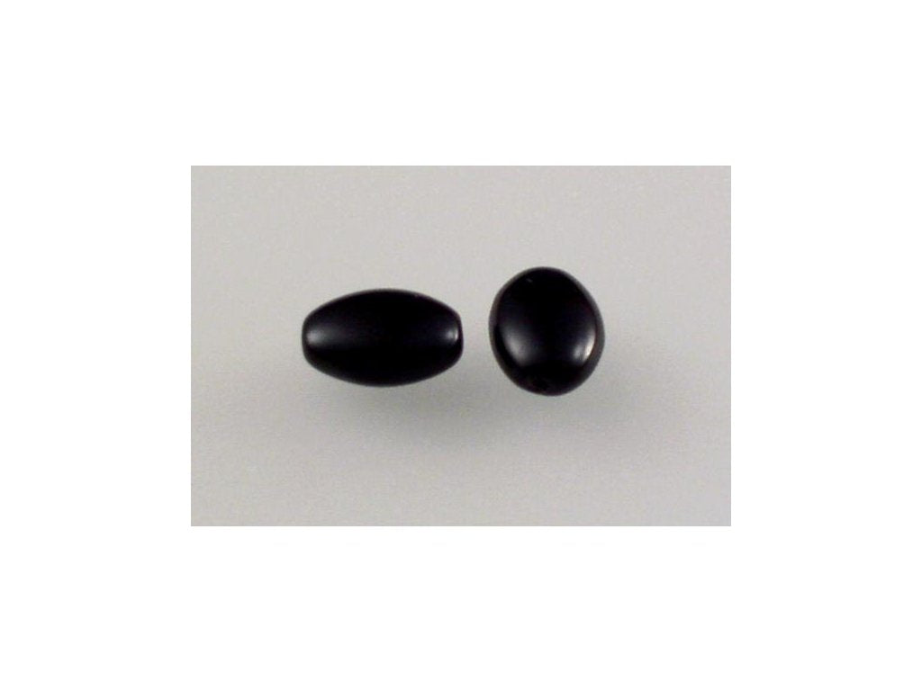 Pressed Beads Black Glass Czech Republic