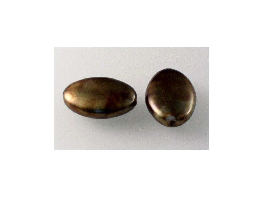 Pressed Beads Oval 84192 Glass Czech Republic