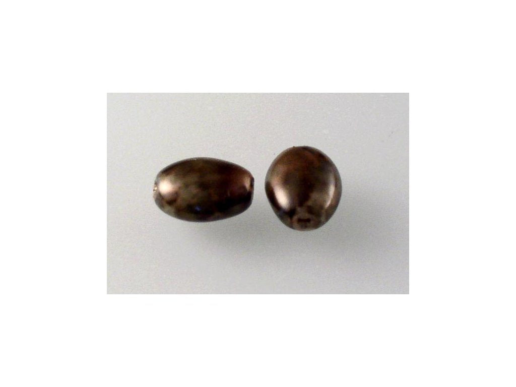 Pressed Beads Oval 84193 Glass Czech Republic