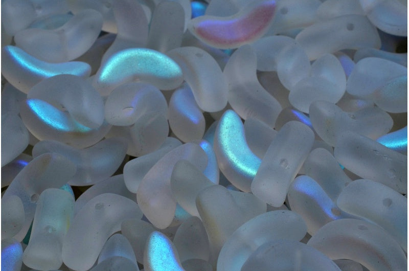 Angel Wing Beads, Crystal Matte Ab (00030-84100-28701), Glass, Czech Republic