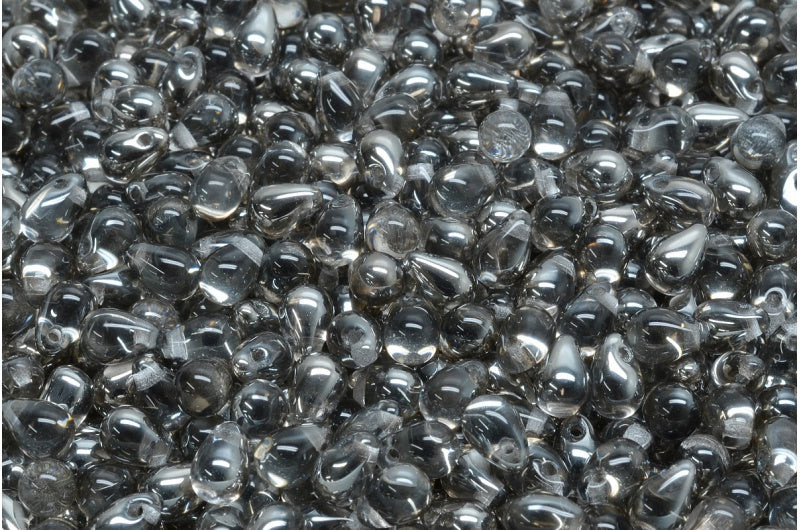 ドロップビーズ、クリスタルクロム(00030-27401)、ガラス、チェコ共和国