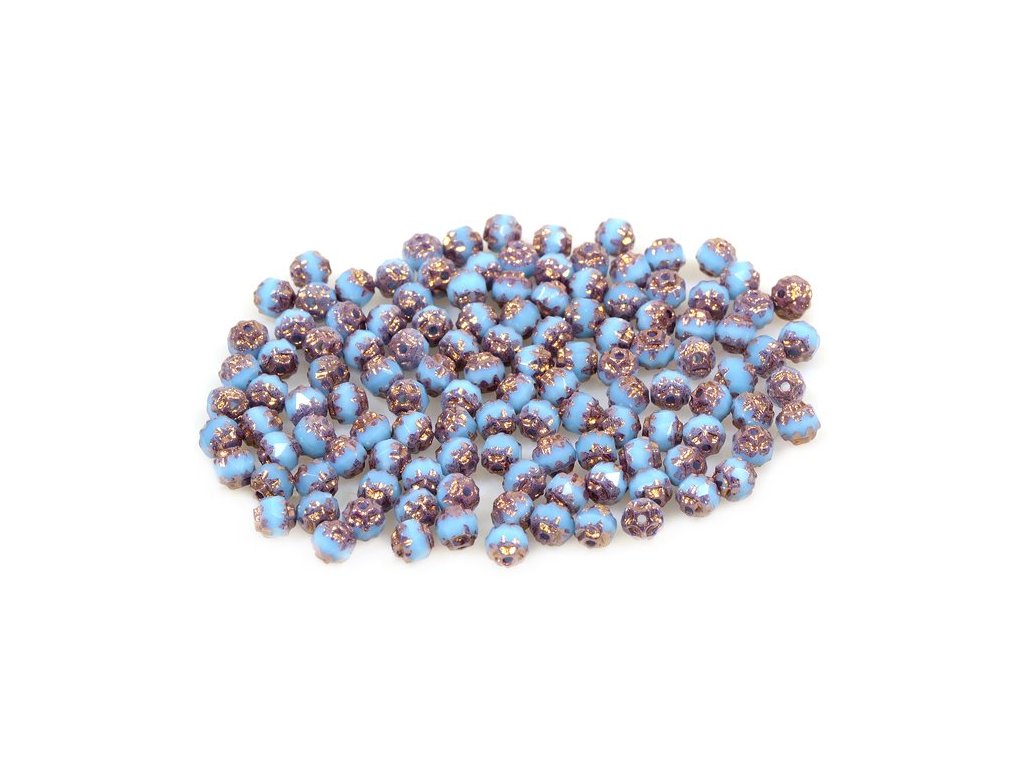 Fire Polished Faceted Beads Cathedral 63020/91434 Glass Czech Republic