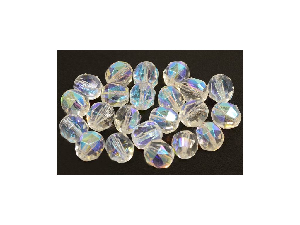 Fire Polished Faceted Beads Semi Round 00030/28701 Glass Czech Republic