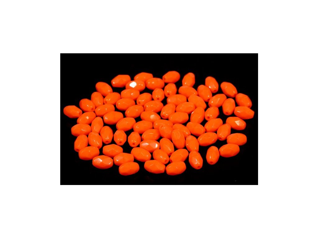 Fire Polished Faceted Beads Olives Deep Orange Glass Czech Republic