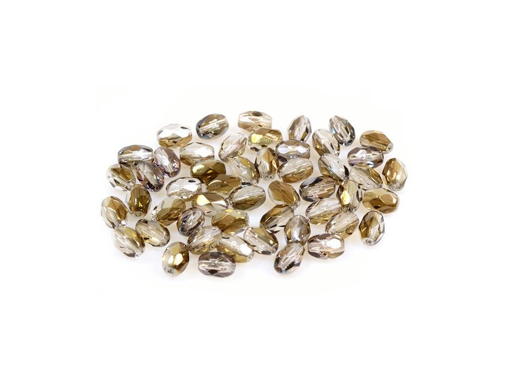 Fire Polished Faceted Beads Olives 00030/22601 Glass Czech Republic