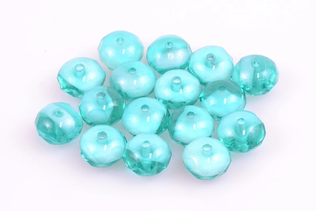 Fire Polished Faceted Beads Rondelle 9 mm, color: 6628, Bohemia Crystal Glass, Czechia 15135001